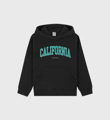 California Kids Hoodie - Faded Black/Spring Green Sporty & Rich Discount
