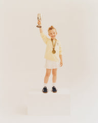 California Emblem Kids Hoodie - Almond/Navy Sporty & Rich Outlet