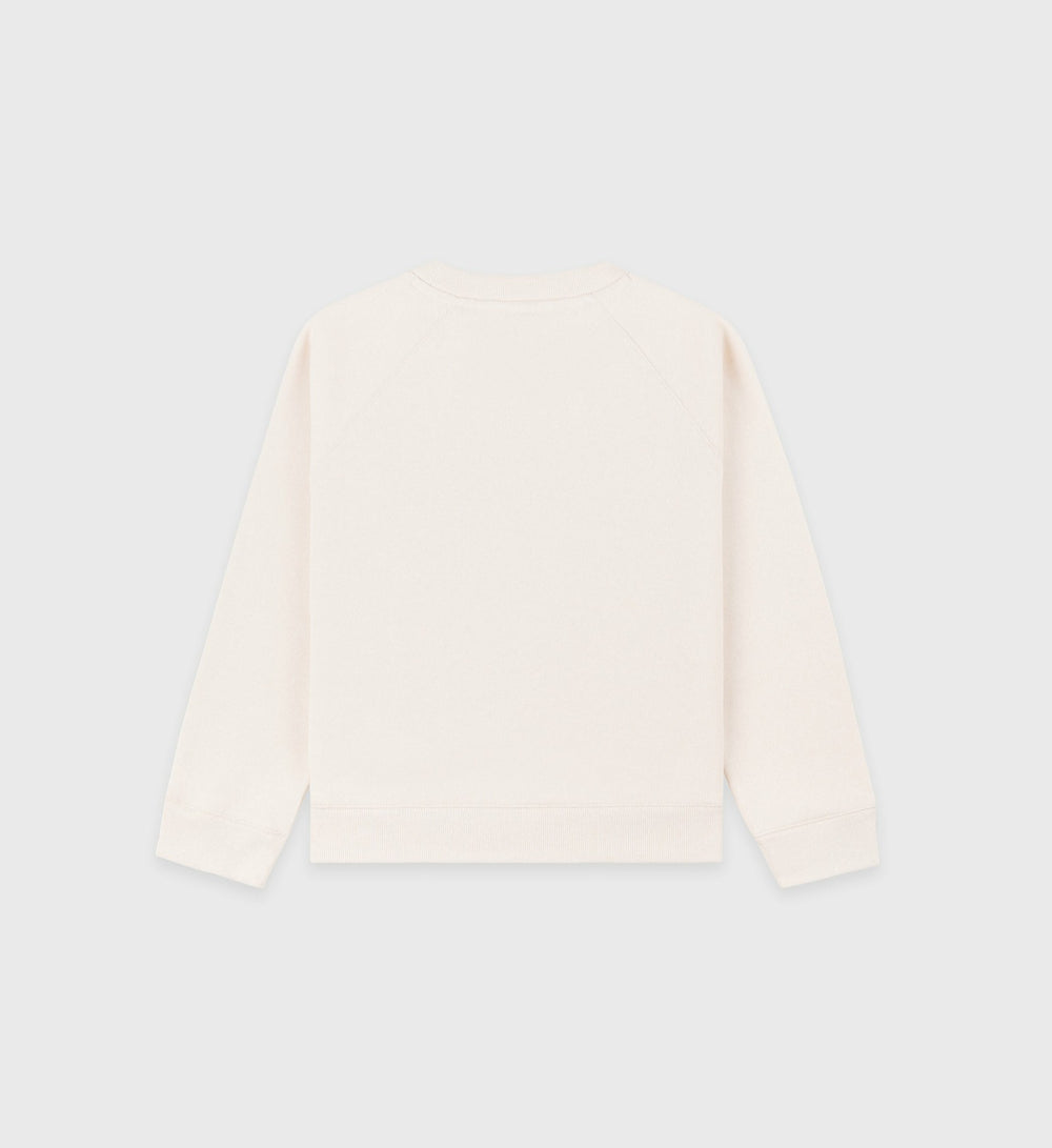 California Kids Crewneck - Cream/Spring Green Sporty & Rich Sale