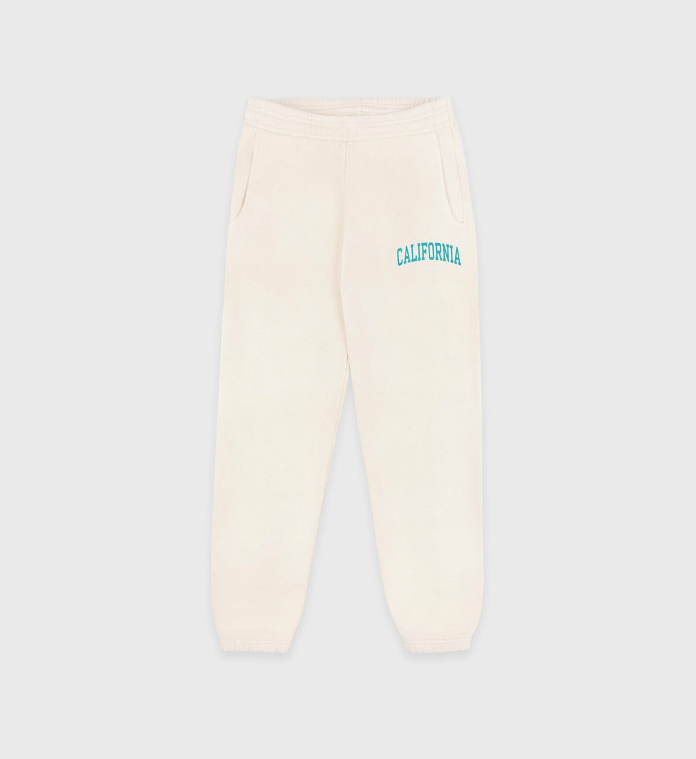 California Kids Sweatpant - Cream/Spring Green Sporty & Rich Online