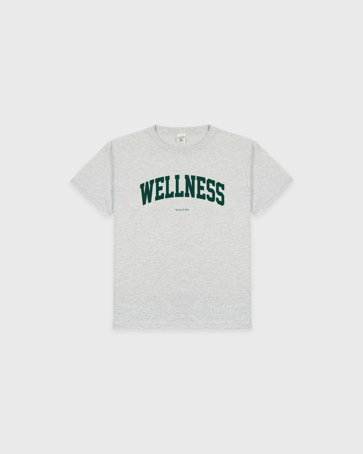 Wellness Ivy Kids T-Shirt - Heather Gray/Forest Sporty & Rich For Sale