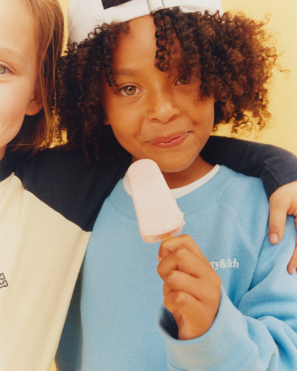 Eat More Veggies Kids Crewneck - Juniper/White Sporty & Rich Outlet