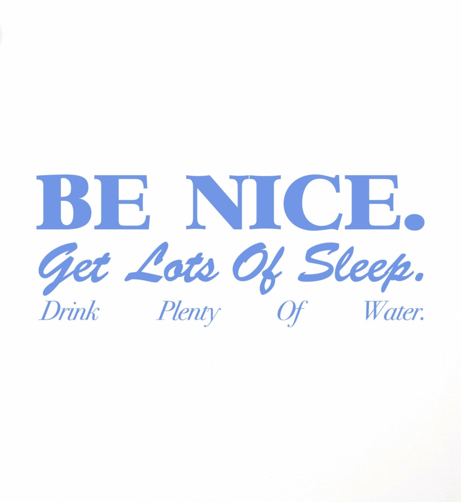 Be Nice Kids Baseball Tee - White/Juniper Sporty & Rich US