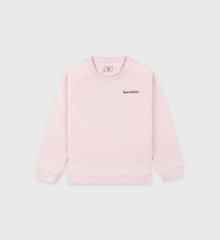 Eat More Veggies Kids Crewneck - Pink Dolphin/Navy Sporty & Rich Sale