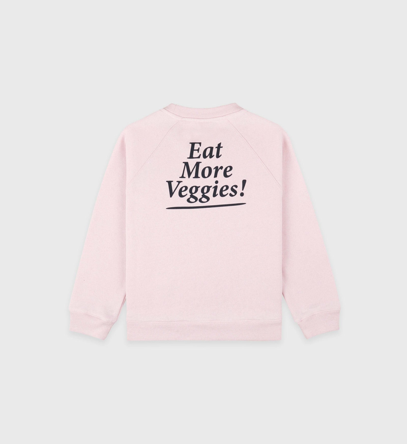 Eat More Veggies Kids Crewneck - Pink Dolphin/Navy Sporty & Rich Sale