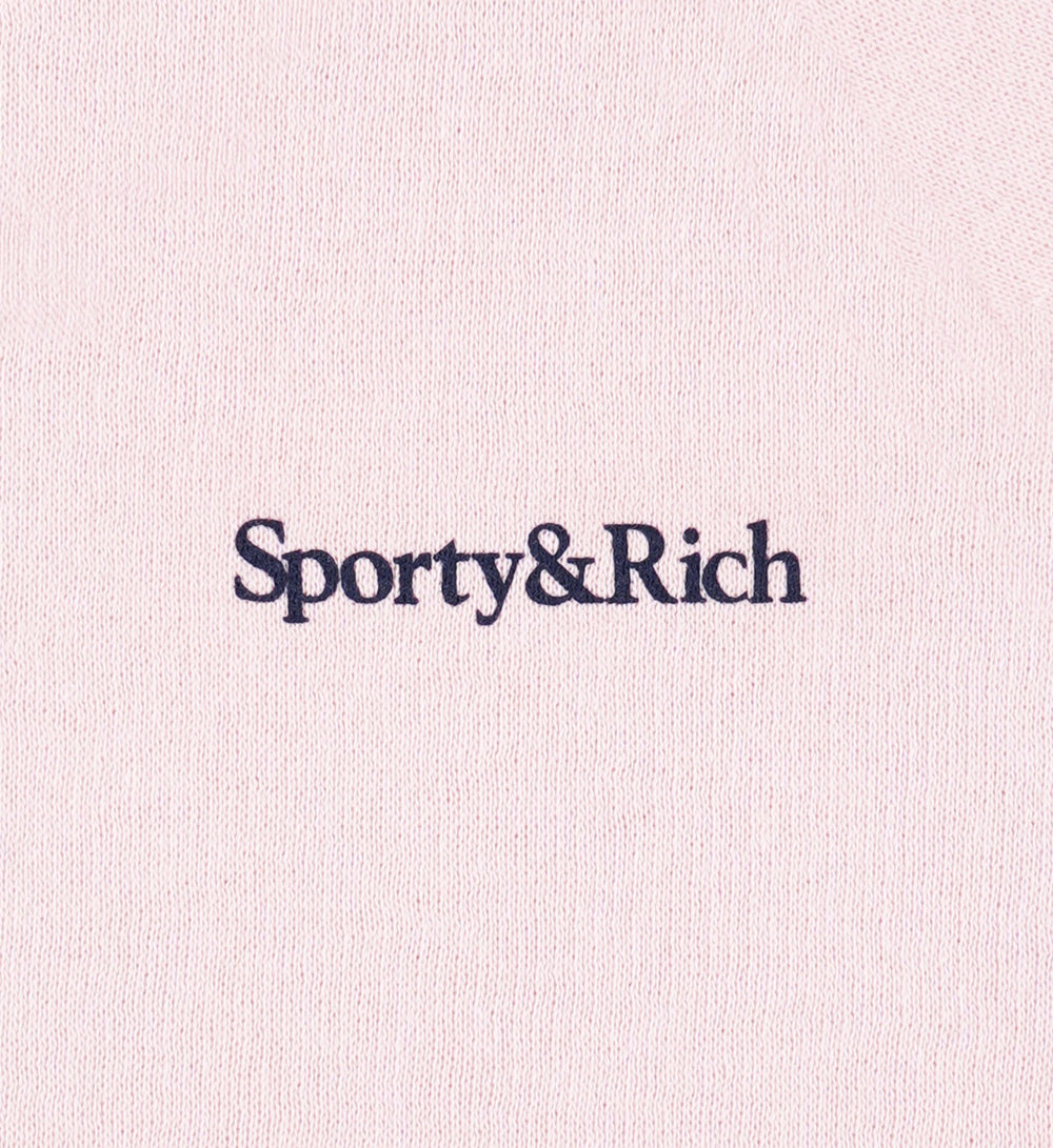 Eat More Veggies Kids Crewneck - Pink Dolphin/Navy Sporty & Rich Sale