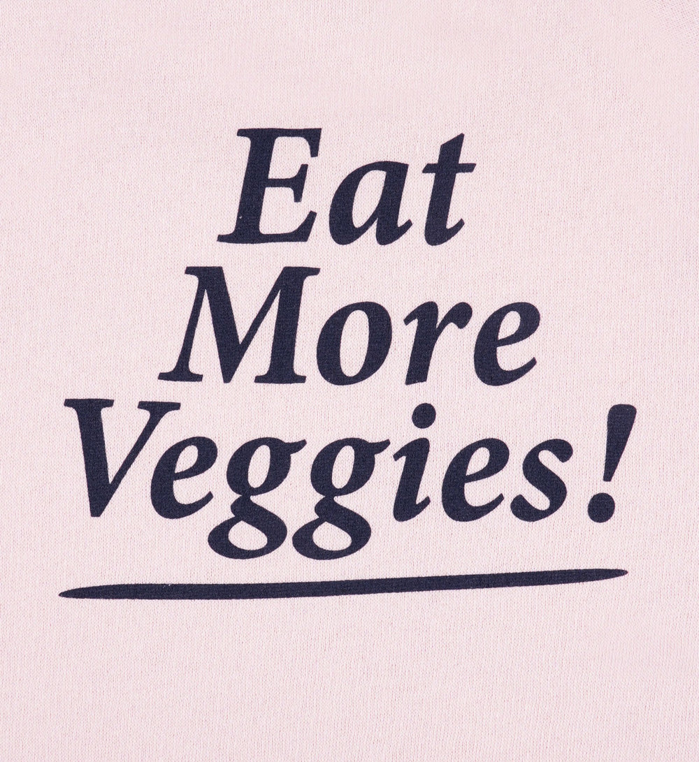 Eat More Veggies Kids Crewneck - Pink Dolphin/Navy Sporty & Rich Sale