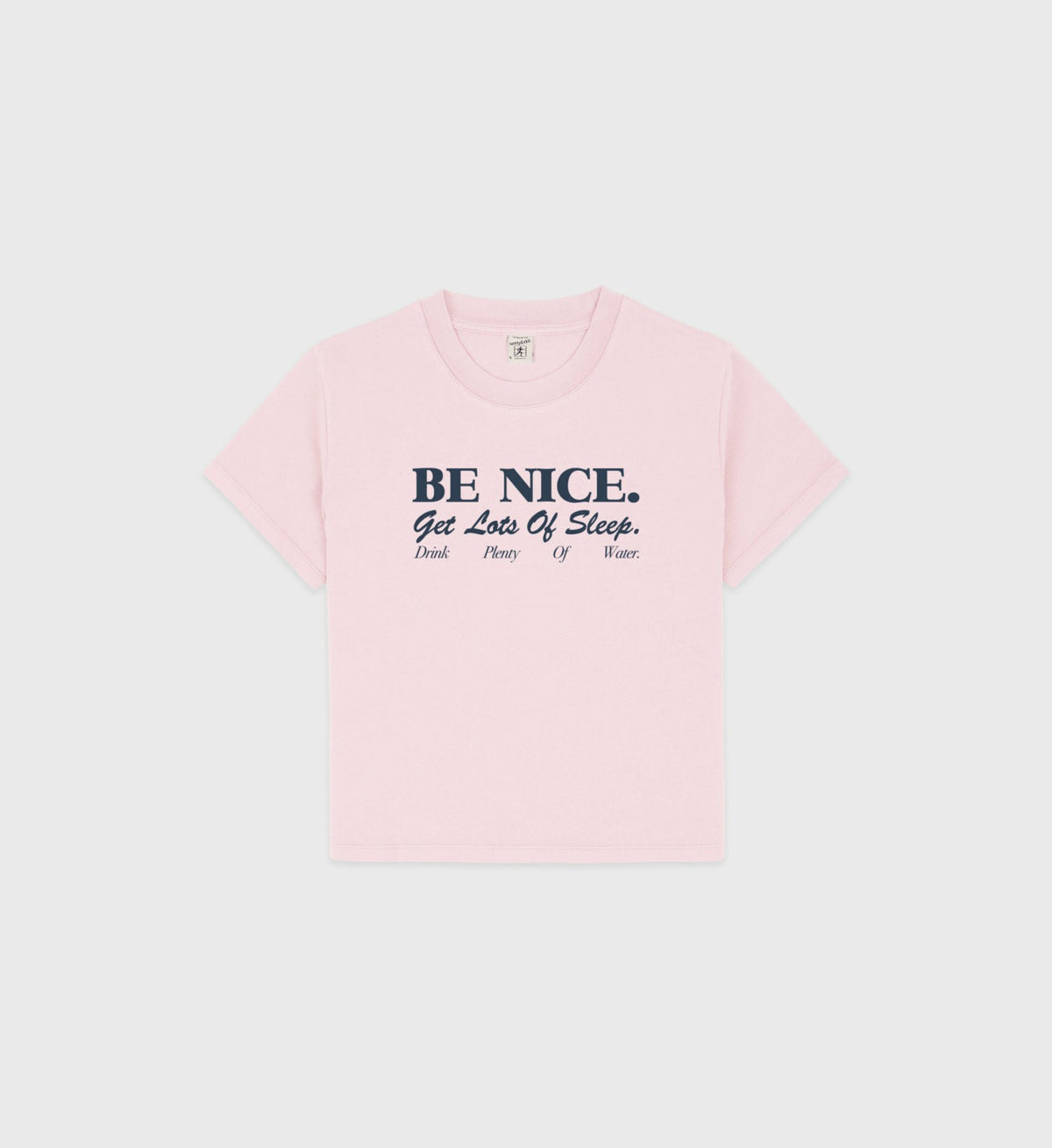 Be Nice Kids T-Shirt - Pink Dolphin/Navy Sporty & Rich Online