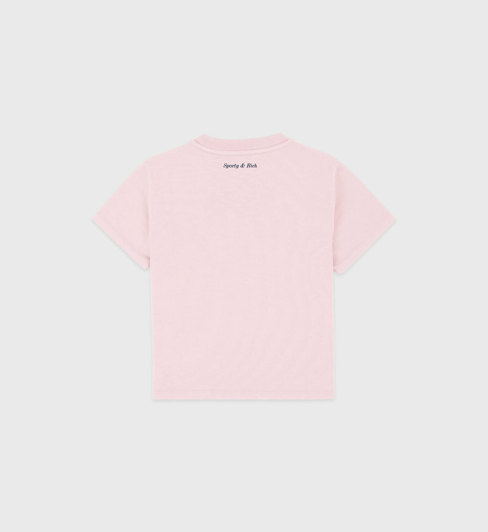Be Nice Kids T-Shirt - Pink Dolphin/Navy Sporty & Rich Online