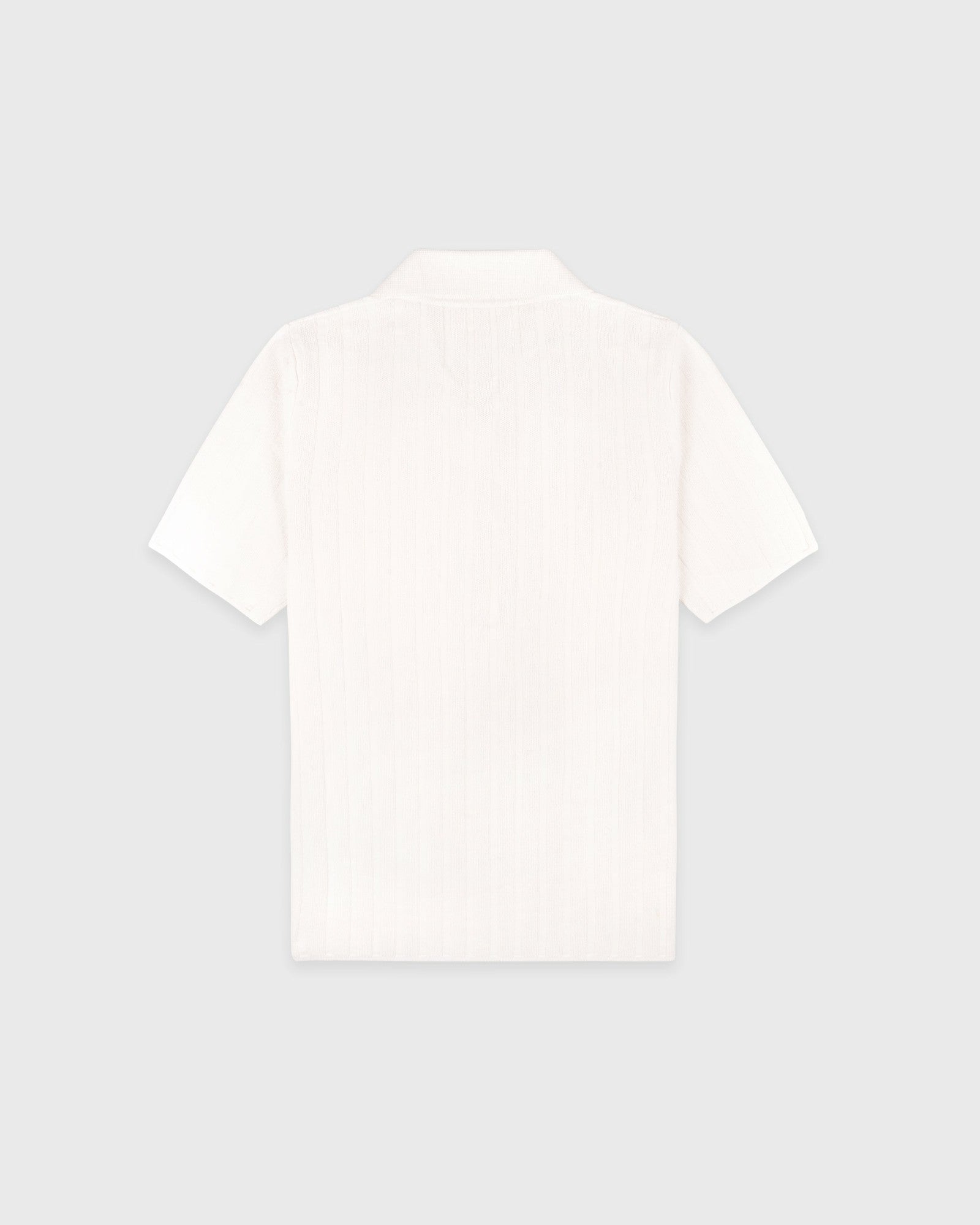 SRC Ribbed Polo - Ecru/Navy Sporty & Rich Discount