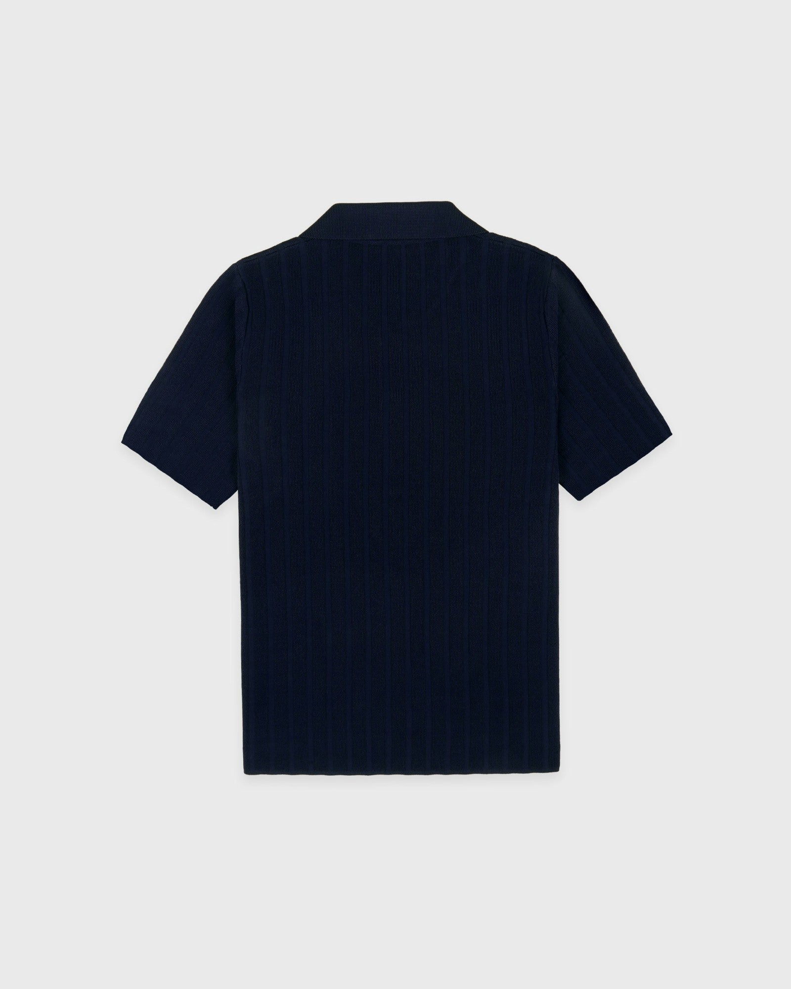 SRC Ribbed Polo - Dark Navy/White Sporty & Rich For Sale