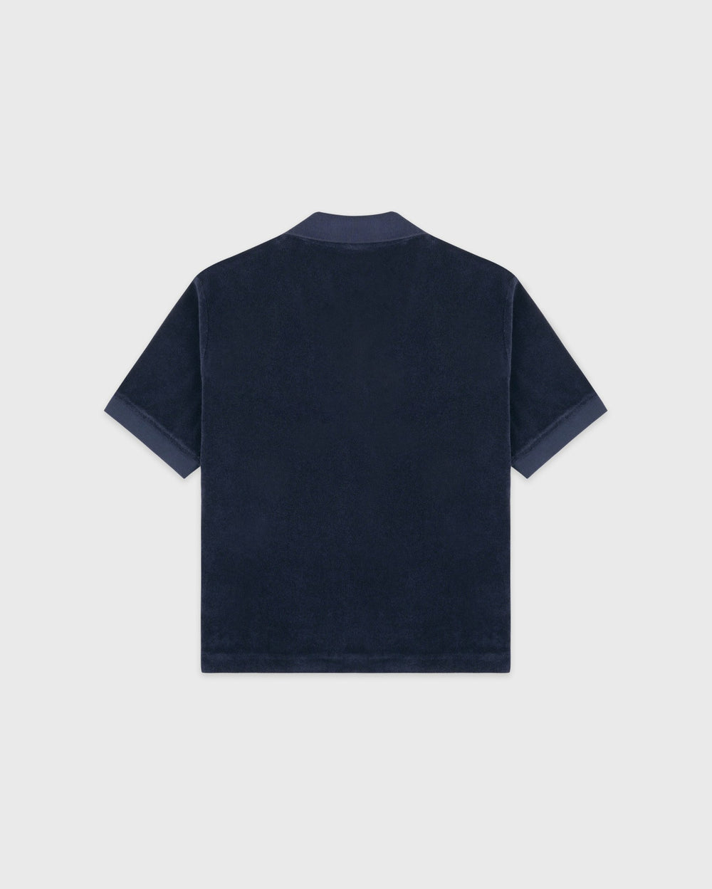 Signature Logo Terry Polo - Light Navy/White Sporty & Rich Outlet