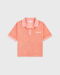 Signature Logo Terry Polo - Flamingo/White Sporty & Rich Sale