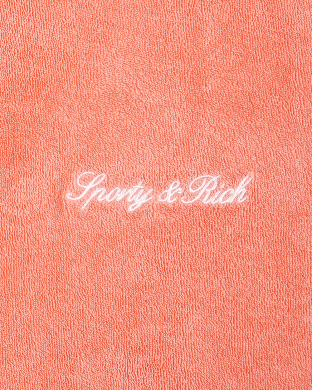 Signature Logo Terry Polo - Flamingo/White Sporty & Rich Sale