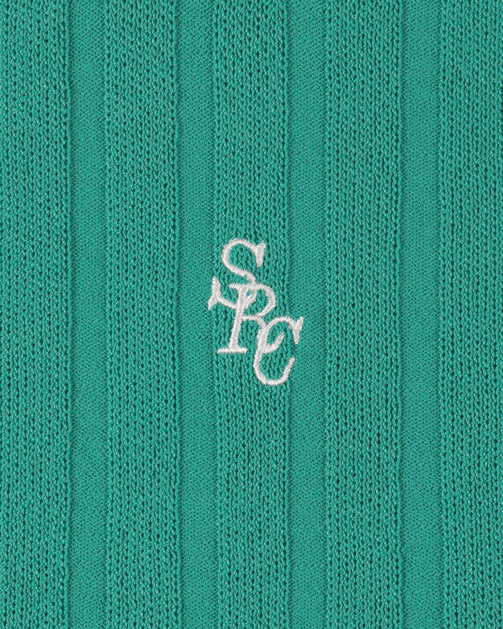 SRC Ribbed Polo - Amalfi Green/White Sporty & Rich Discount