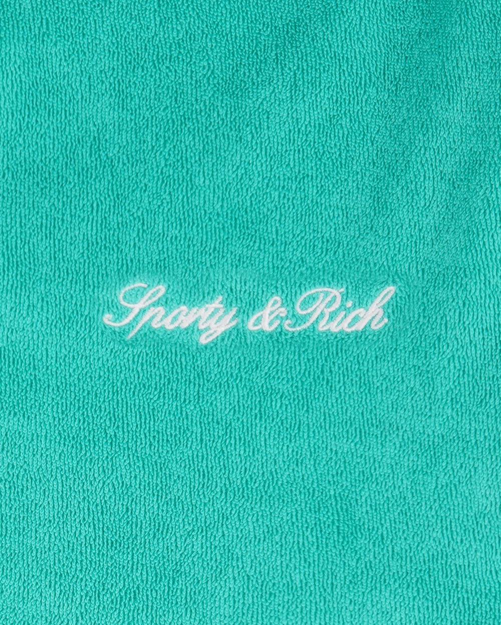 Signature Logo Terry Polo - Amalfi Green/White Sporty & Rich For Sale