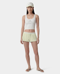 Juicy Script Velour Short - Sage Sporty & Rich Sale