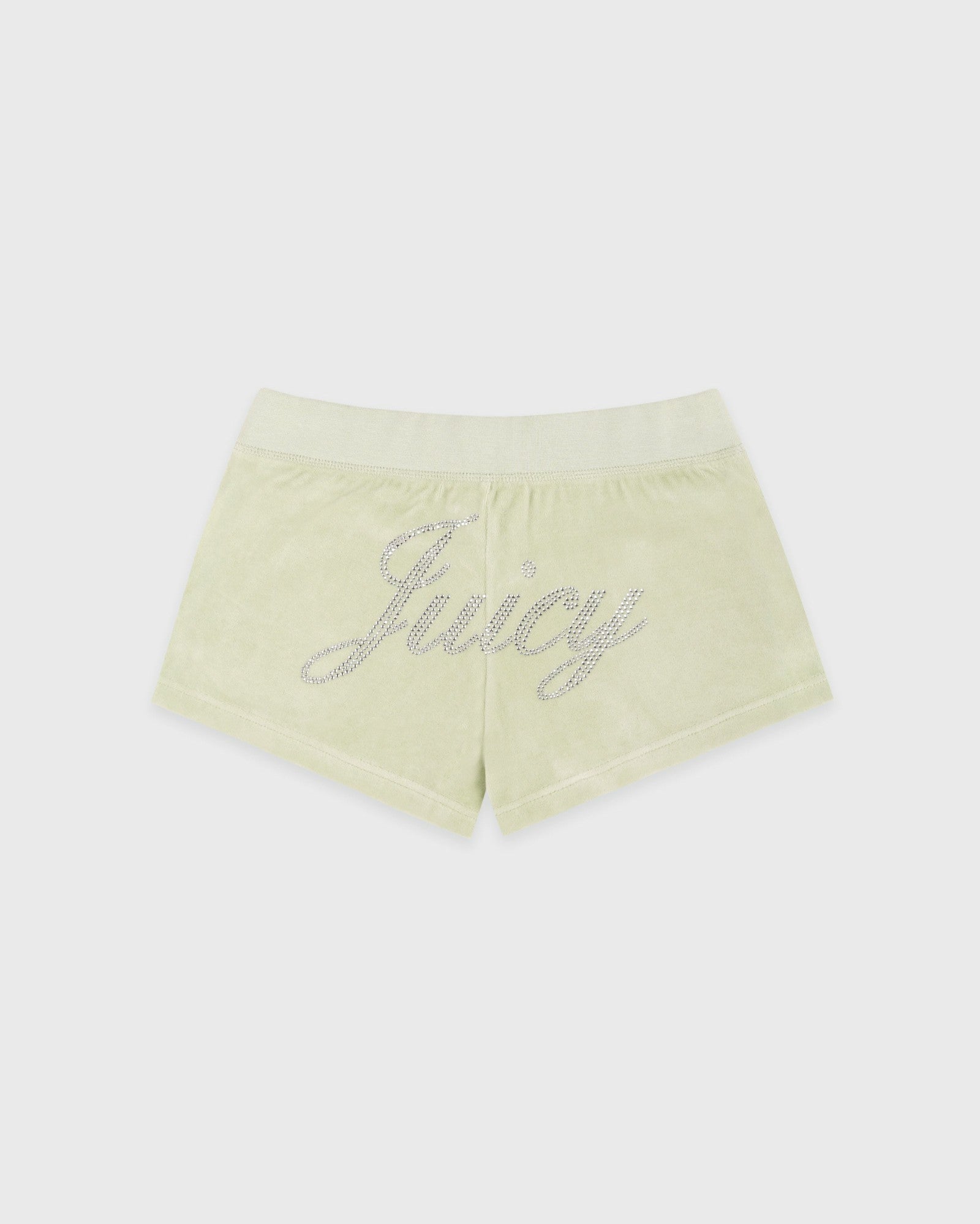 Juicy Script Velour Short - Sage Sporty & Rich Sale