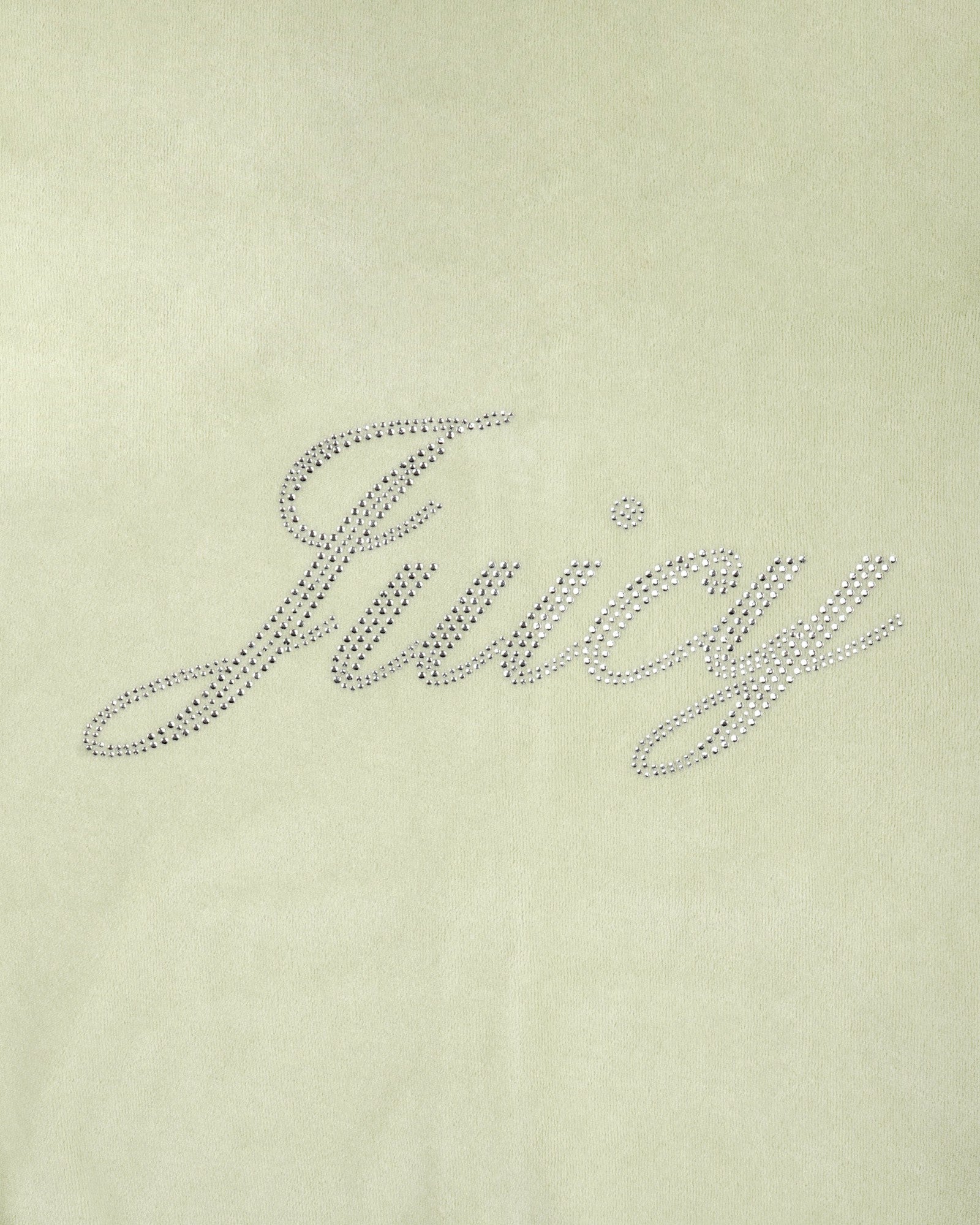 Juicy Script Velour Short - Sage Sporty & Rich Sale
