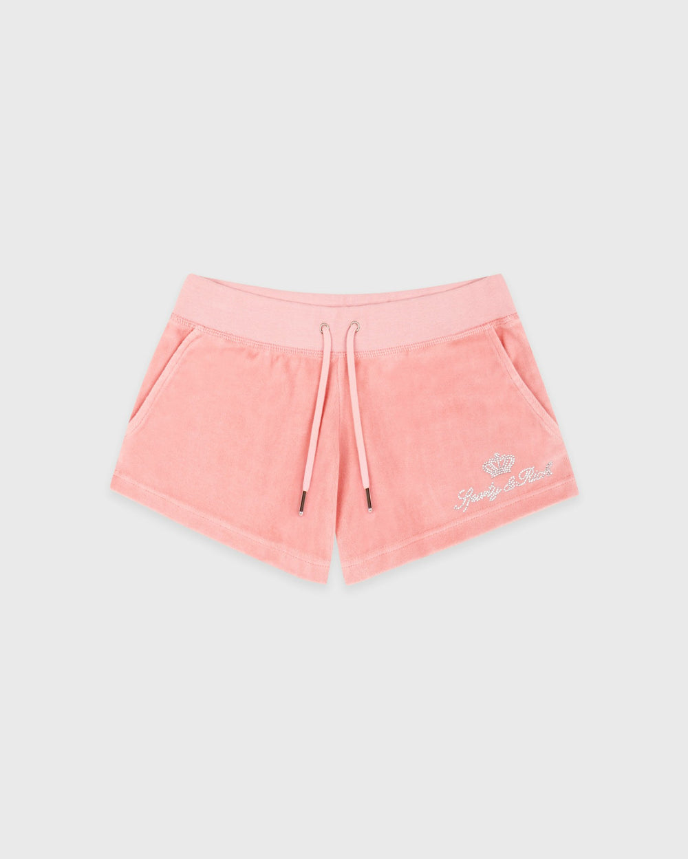Juicy Script Velour Short - Rose Sporty & Rich Online