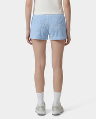 Juicy Script Velour Short - Sky Blue Sporty & Rich Discount