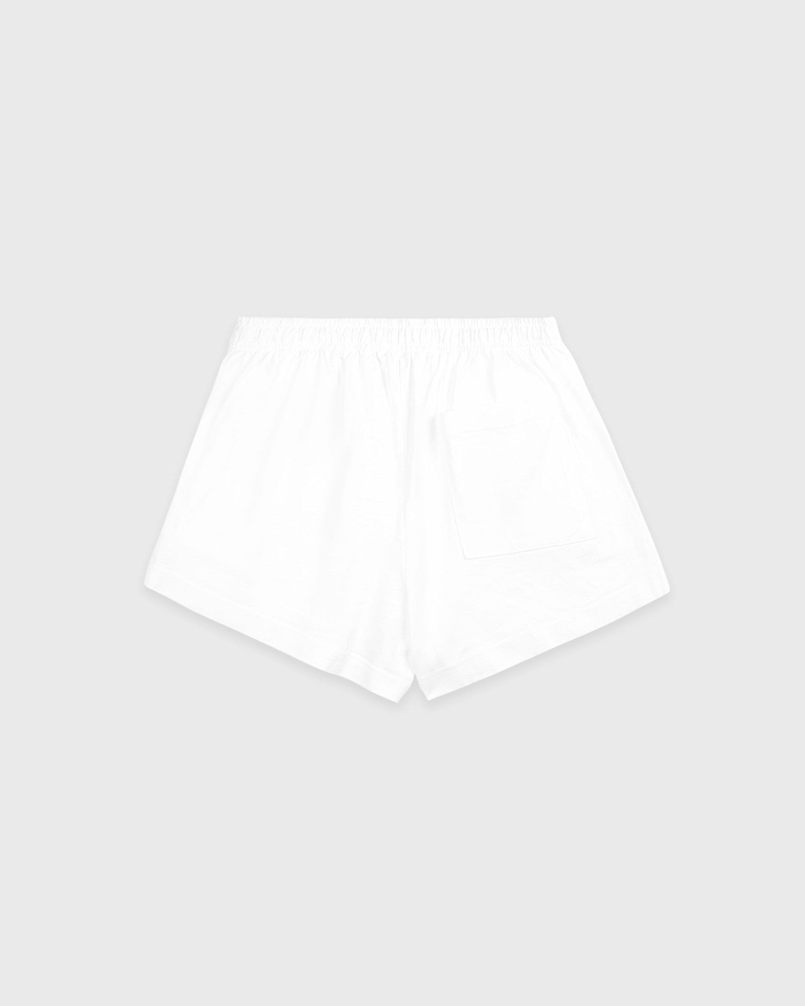 Serif Logo Embroidered Disco Short - White/Navy Sporty & Rich Outlet
