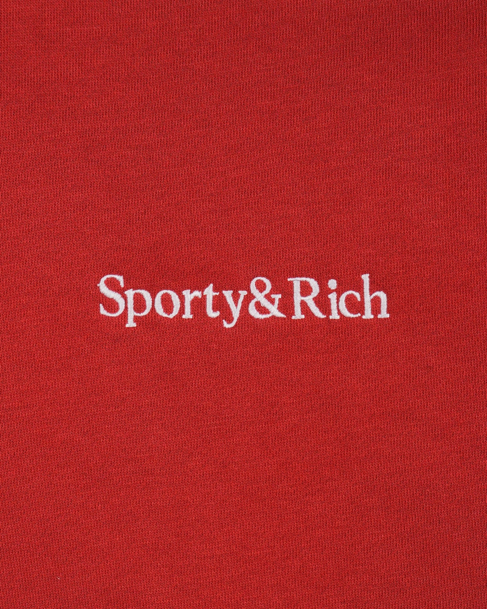 Serif Logo Embroidered Disco Short - Faded Merlot/White Sporty & Rich Online