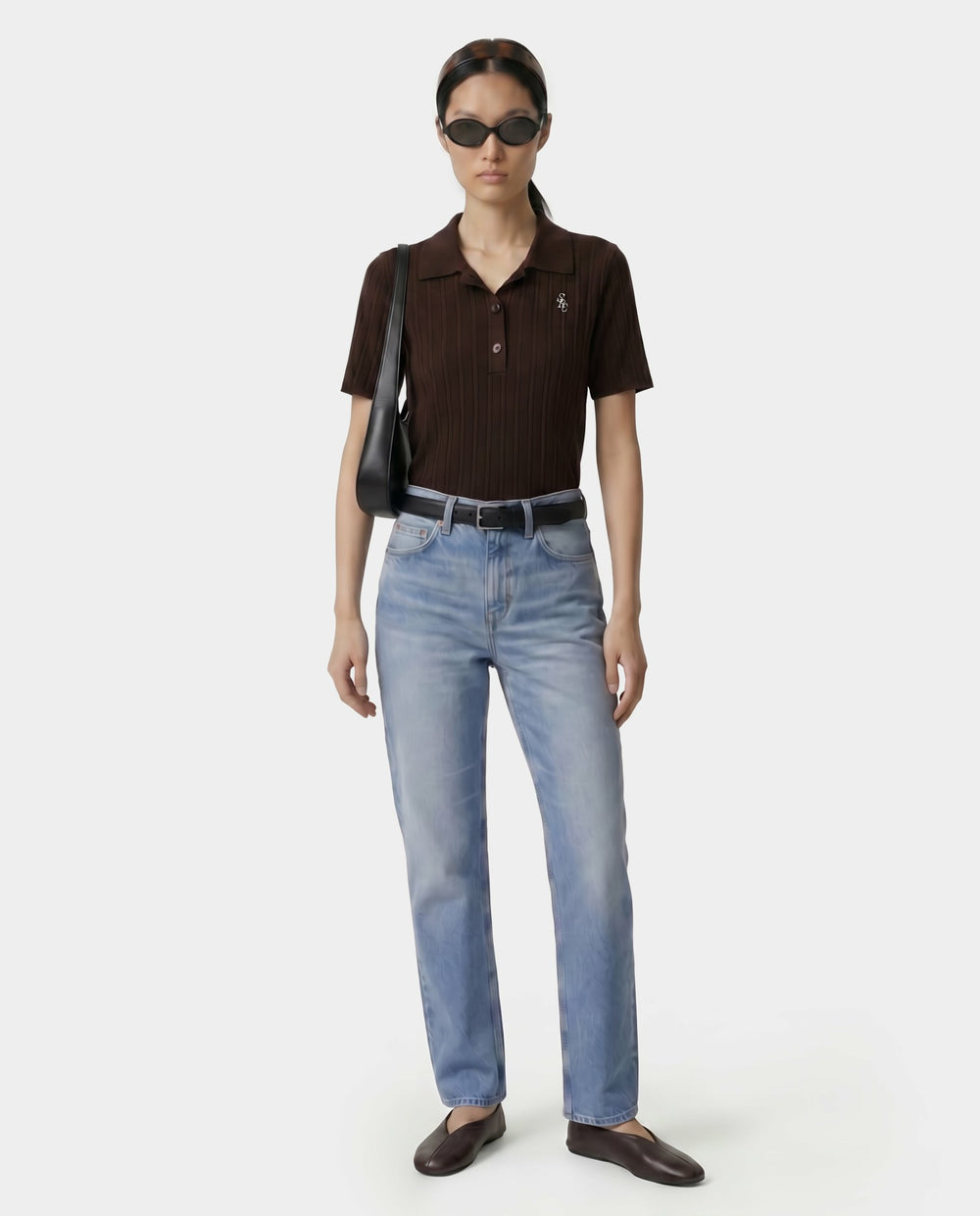 SRC Ribbed Polo - Cioco Sporty & Rich For Sale