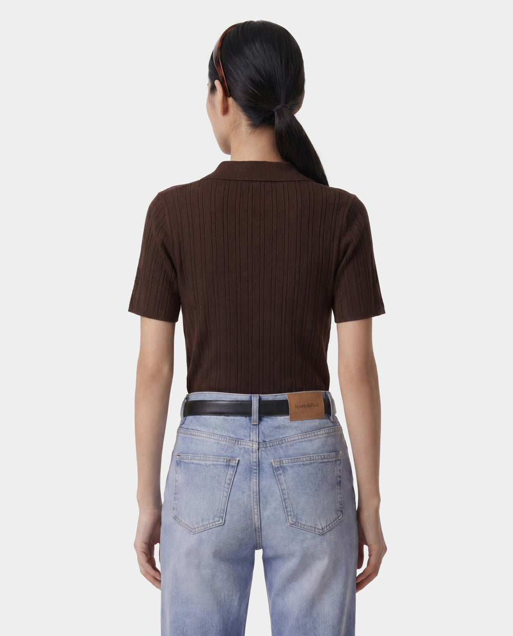 SRC Ribbed Polo - Cioco Sporty & Rich For Sale