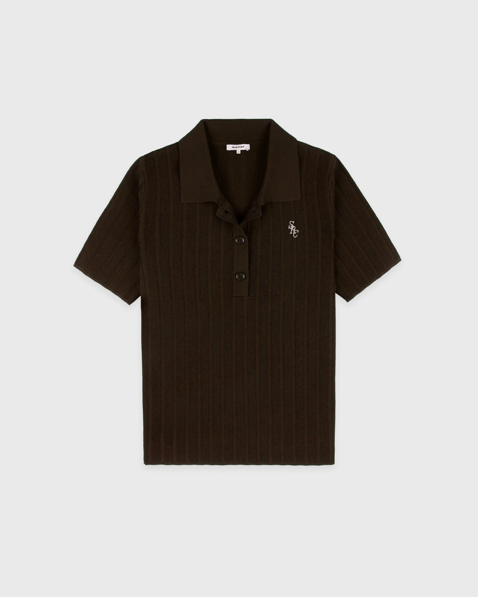 SRC Ribbed Polo - Cioco Sporty & Rich For Sale