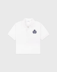 NY Crest Pique Polo - White Sporty & Rich Online
