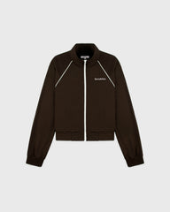 Serif Logo Retro Track Jacket - Cioco/White Sporty & Rich Discount