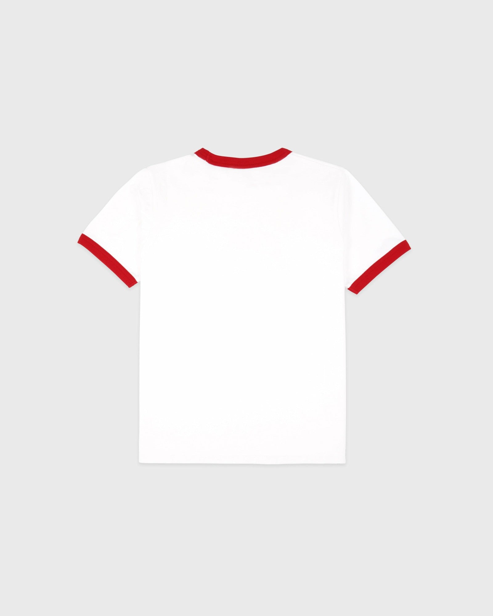 California Emblem Soft Ringer Tee - White/Ruby Sporty & Rich For Sale