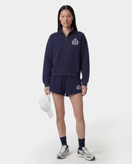 NY Crest Embroidered Disco Short - Dark Navy Sporty & Rich Outlet