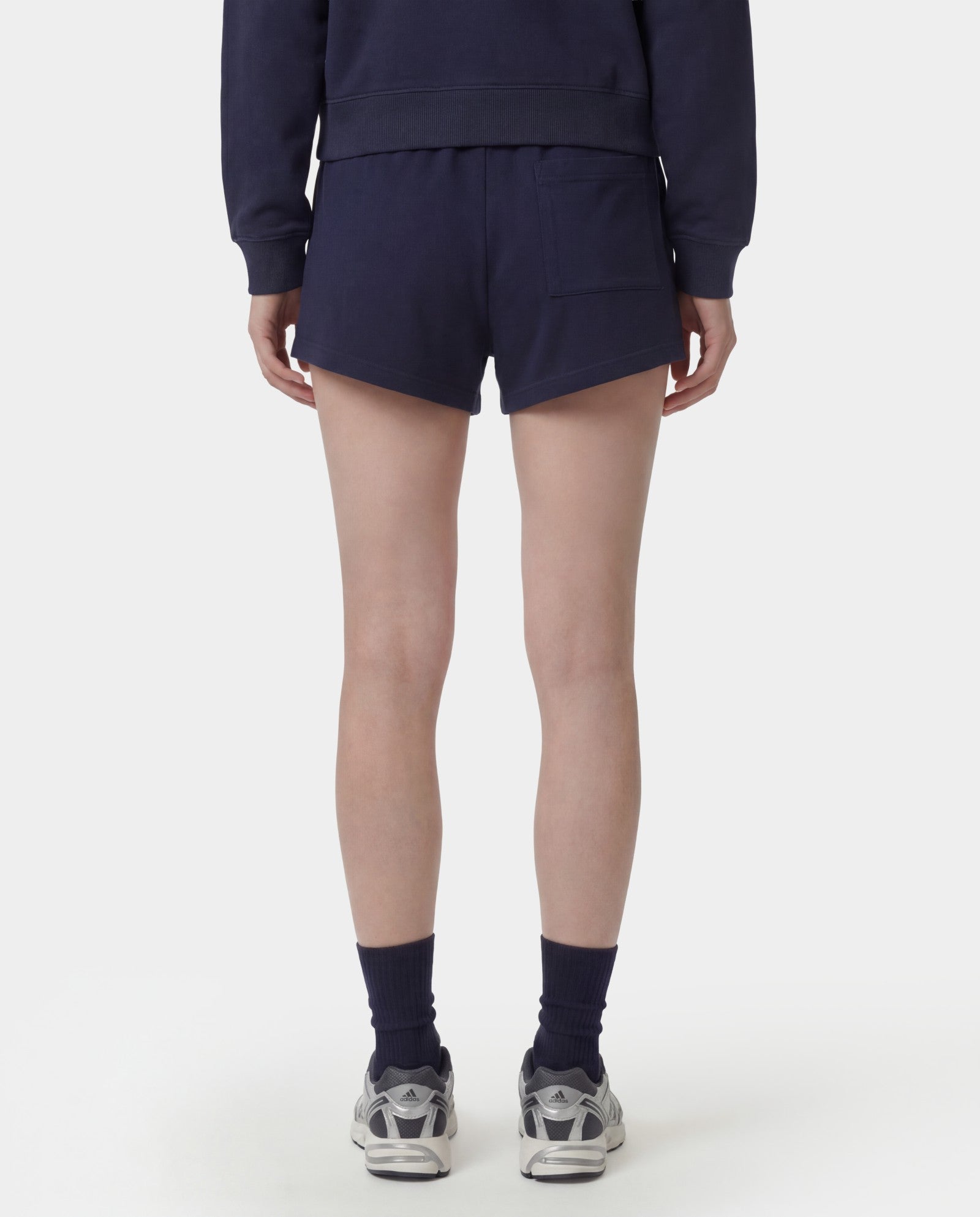 NY Crest Embroidered Disco Short - Dark Navy Sporty & Rich Outlet