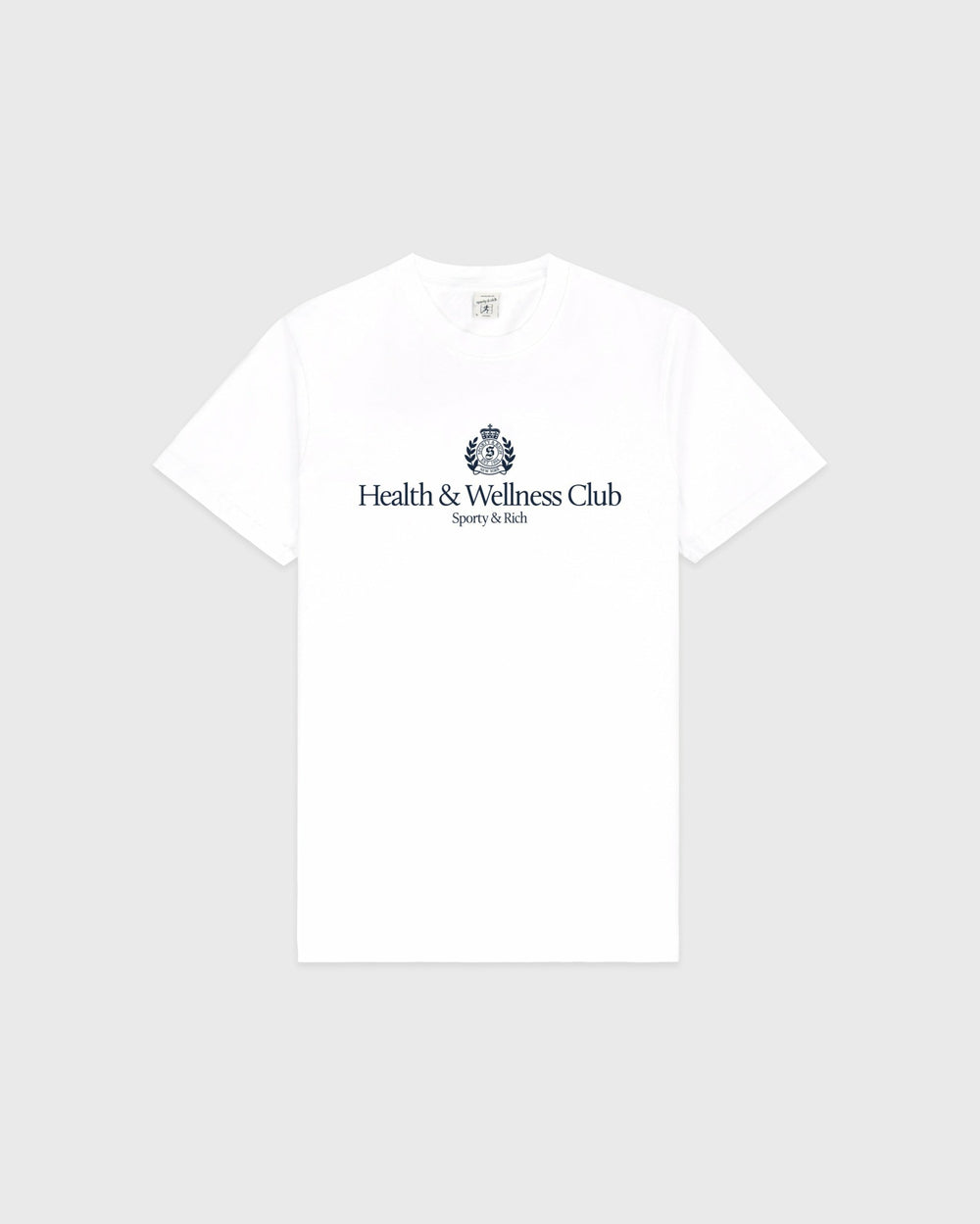 H&W Crest T-Shirt - White Sporty & Rich US