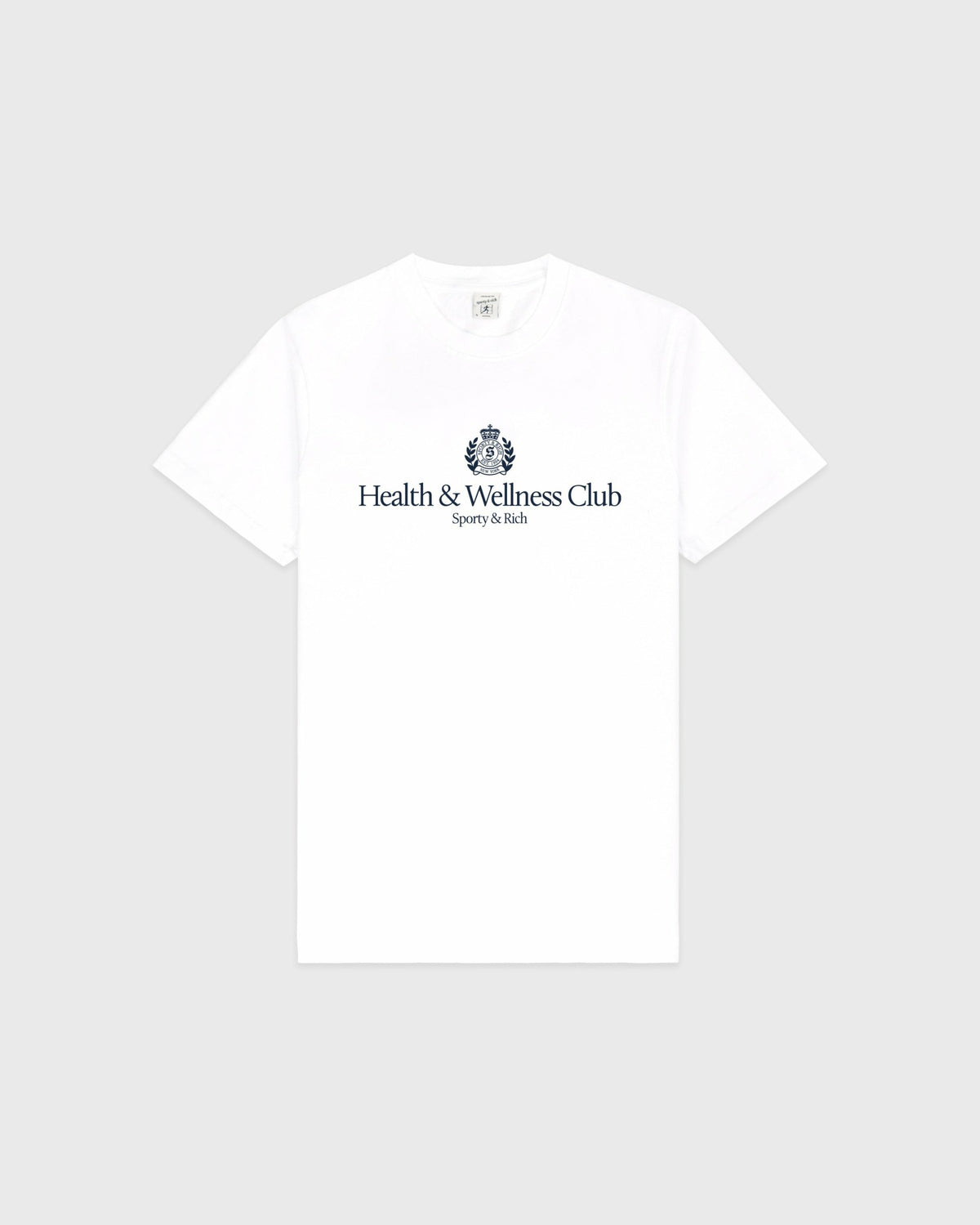 H&W Crest T-Shirt - White Sporty & Rich US