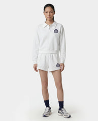 NY Crest Embroidered Polo - White Sporty & Rich Sale