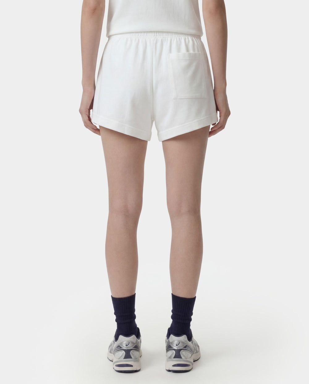 NY Crest Embroidered Disco Short - White Sporty & Rich Online