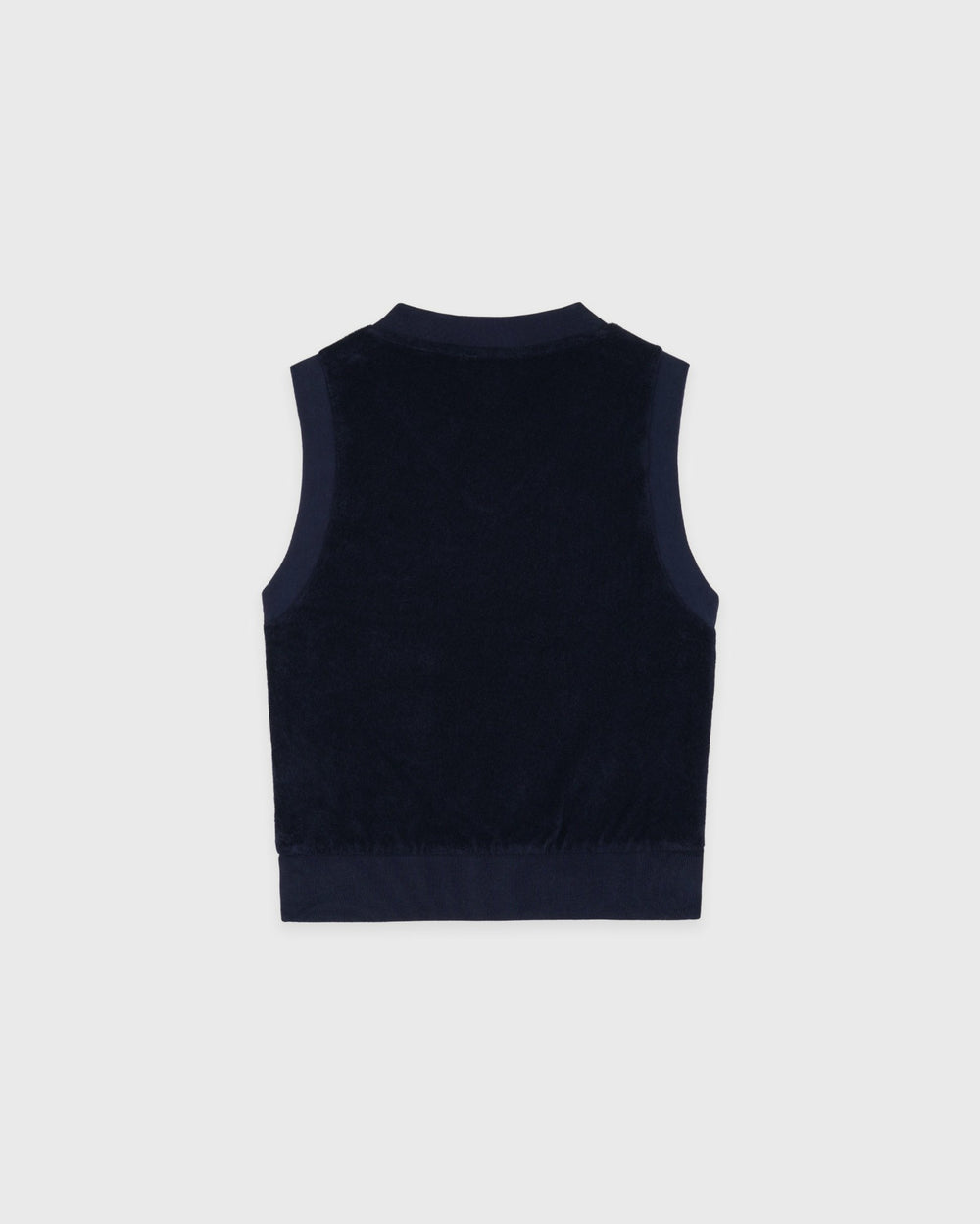Signature Logo Terry Vest - Dark Navy Sporty & Rich Outlet