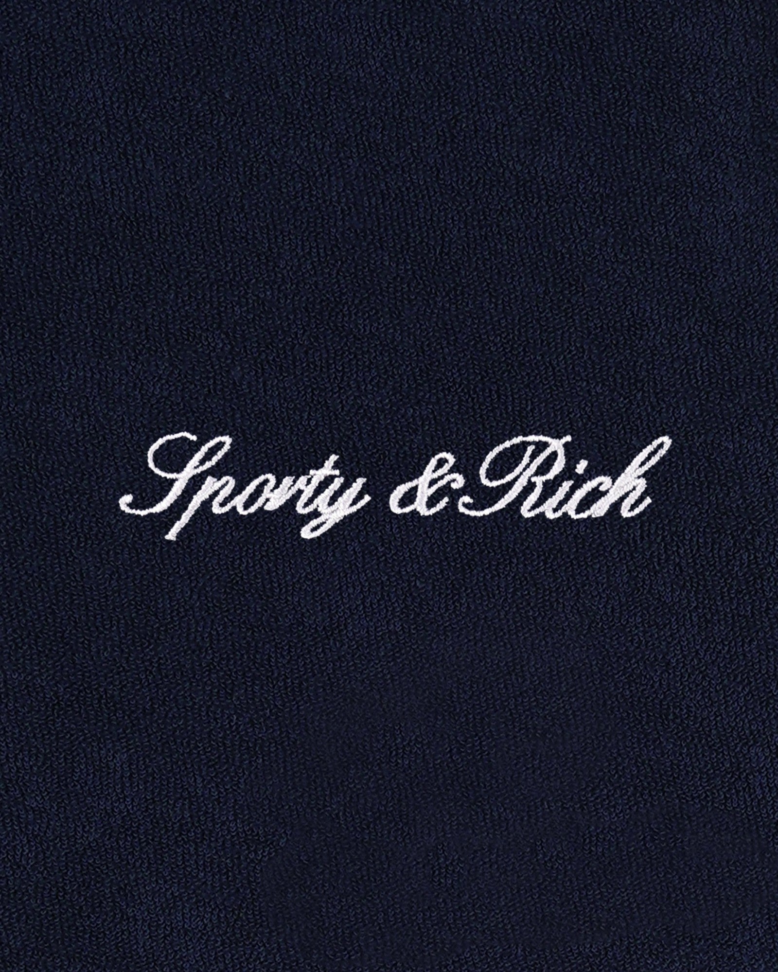 Signature Logo Terry Vest - Dark Navy Sporty & Rich Outlet
