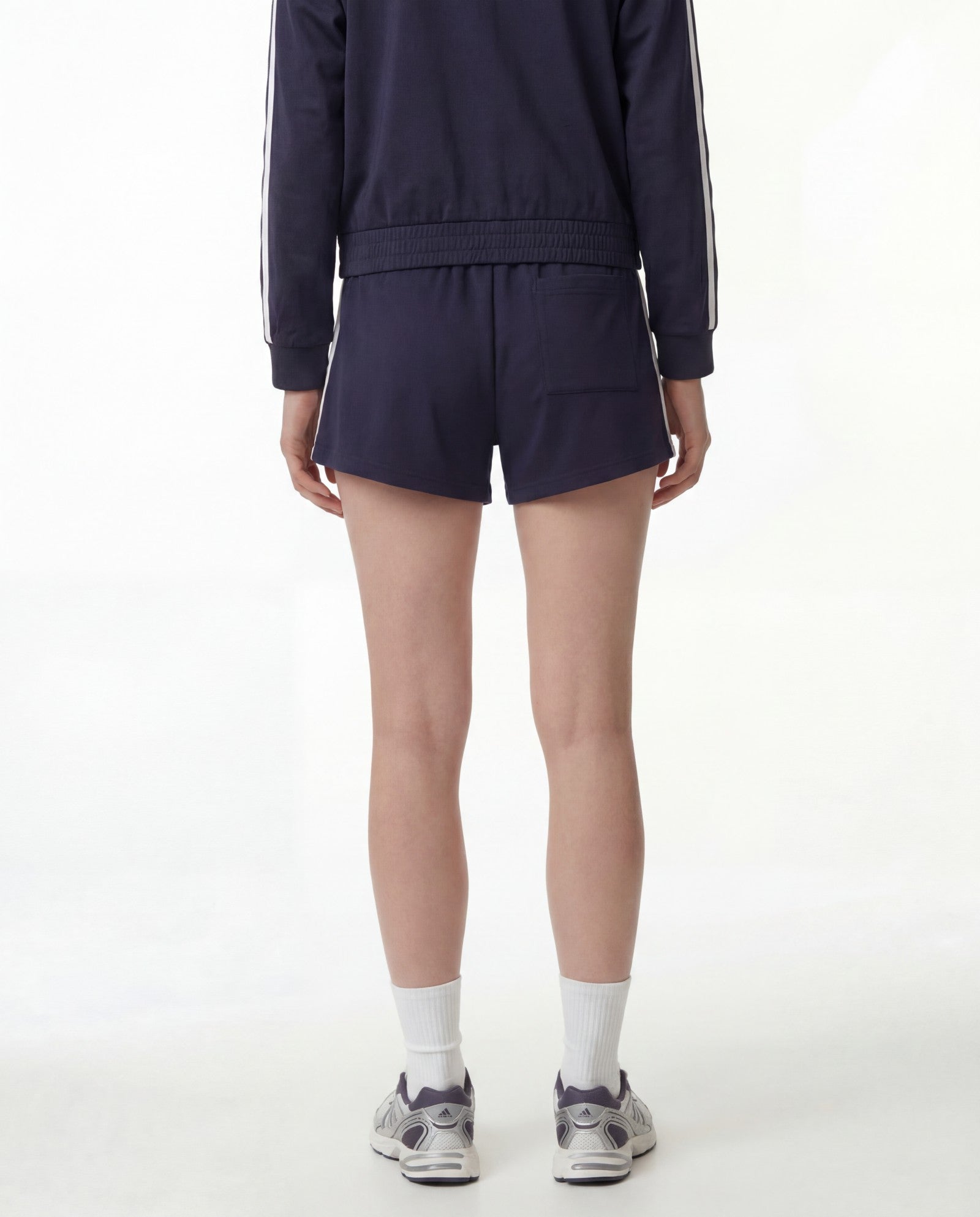 Signature Logo Retro Track Short - Dark Navy Sporty & Rich US