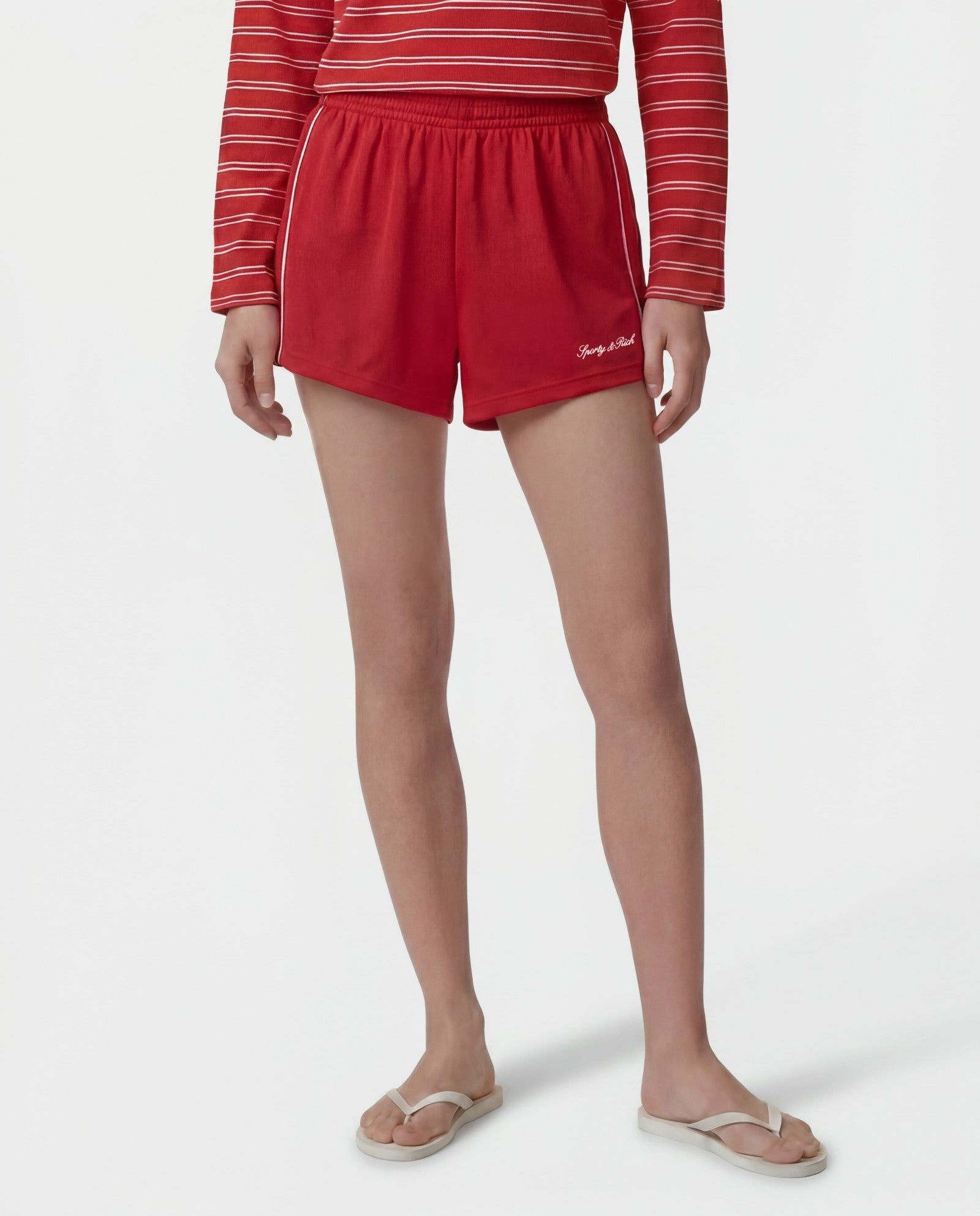Signature Logo Retro Track Short - Ruby Sporty & Rich Online