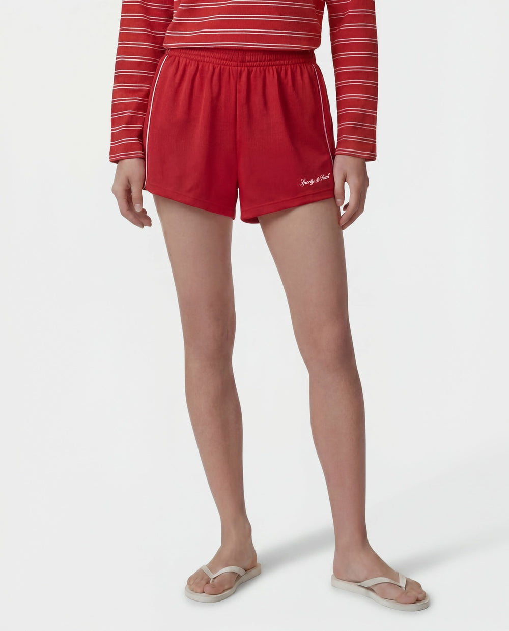 Signature Logo Retro Track Short - Ruby Sporty & Rich Online