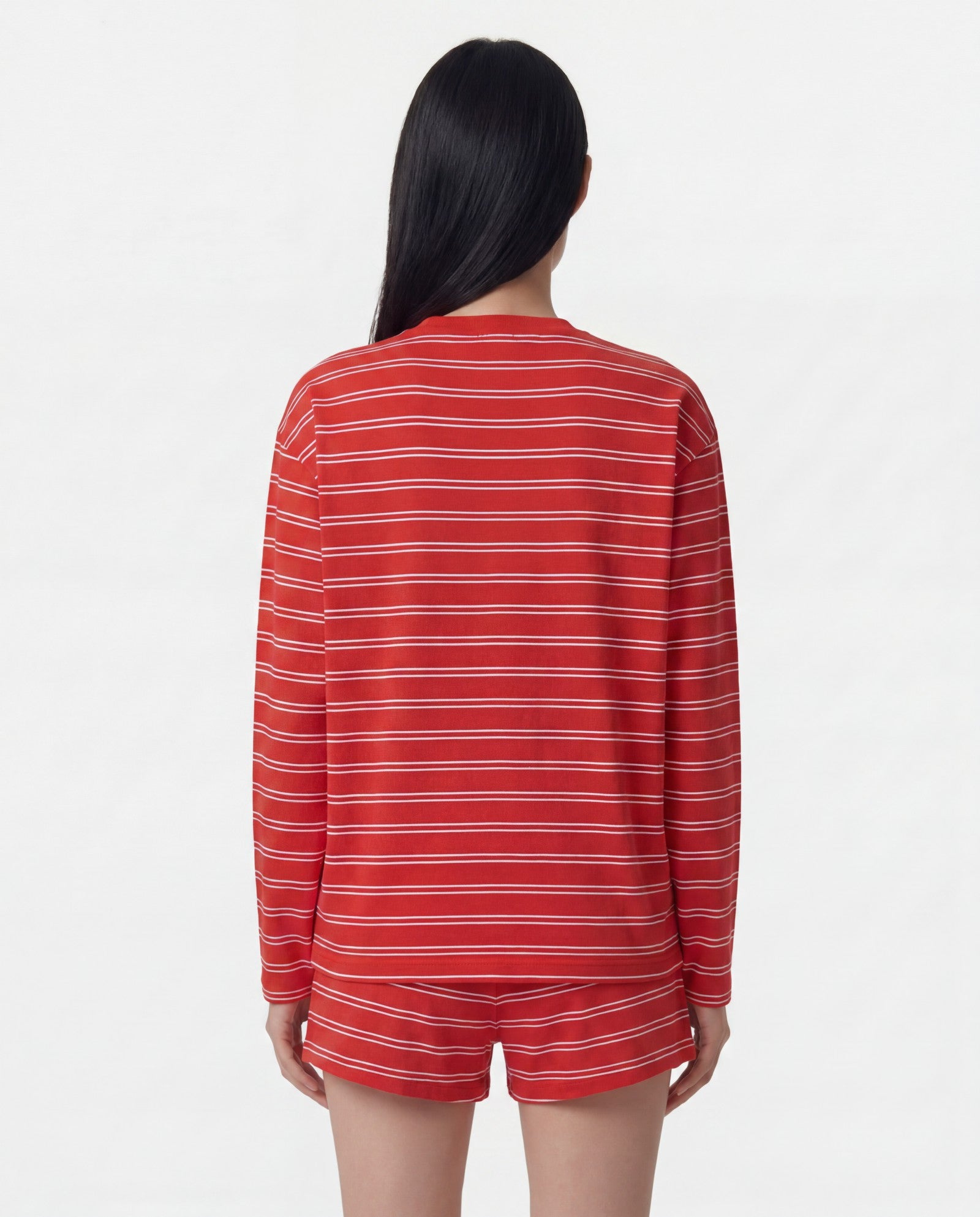 Signature Logo Easy Longsleeve - Ruby Sporty & Rich Discount