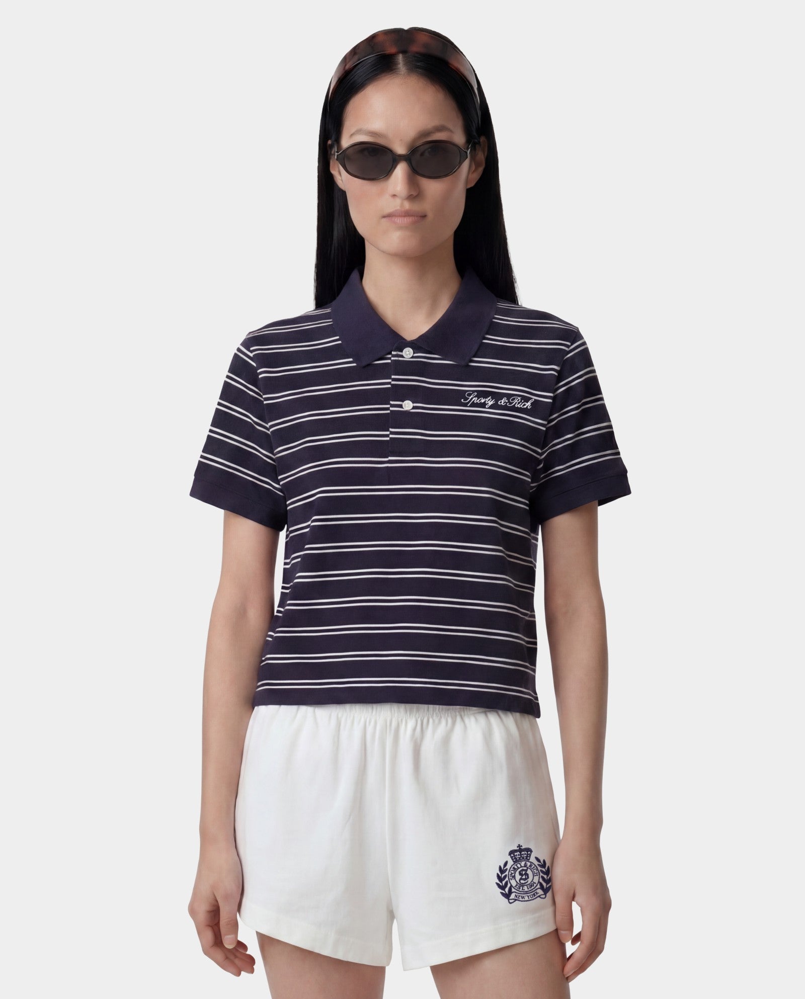 Signature Logo Polo - Dark Navy Sporty & Rich Outlet