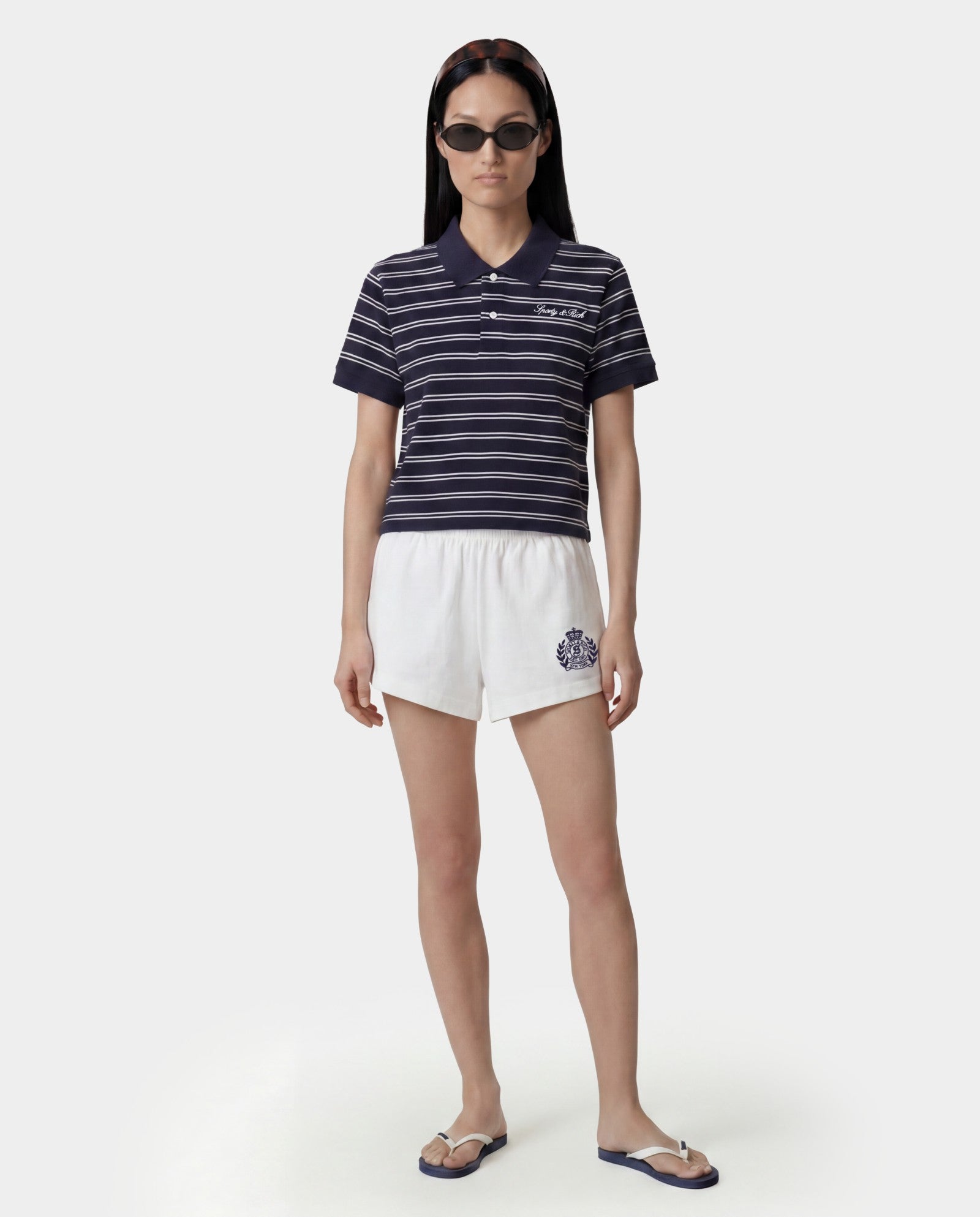 Signature Logo Polo - Dark Navy Sporty & Rich Outlet