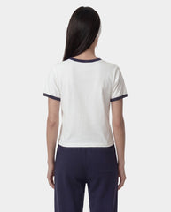 California Emblem Soft Ringer Tee - White/Dark Navy Sporty & Rich Online