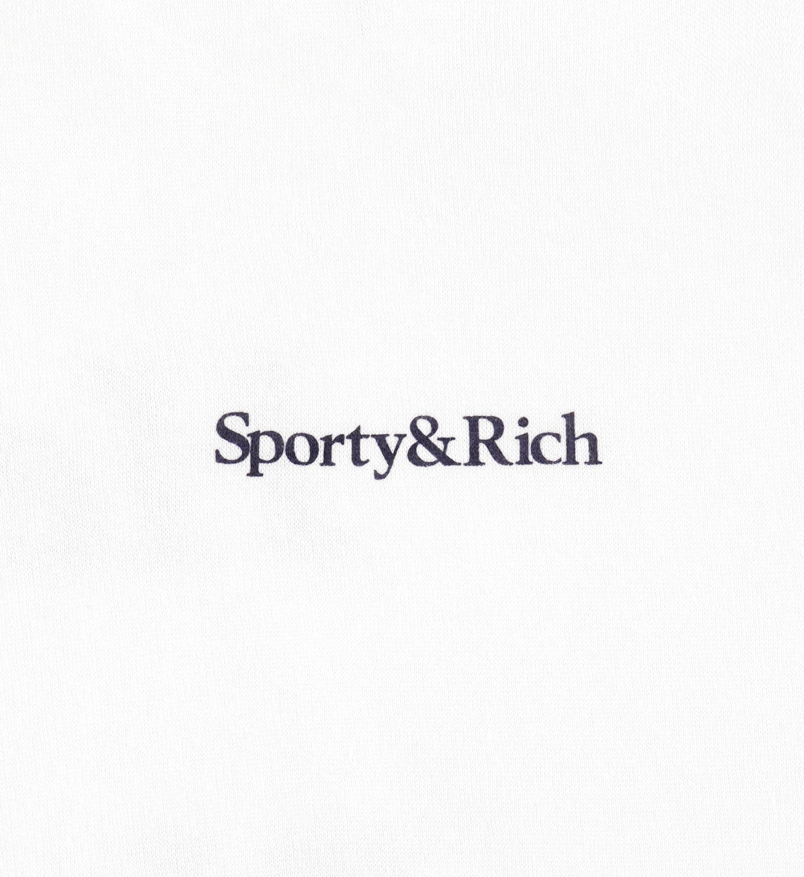 Health Is Wealth Soft Cropped Hoodie - White/Navy Sporty & Rich US