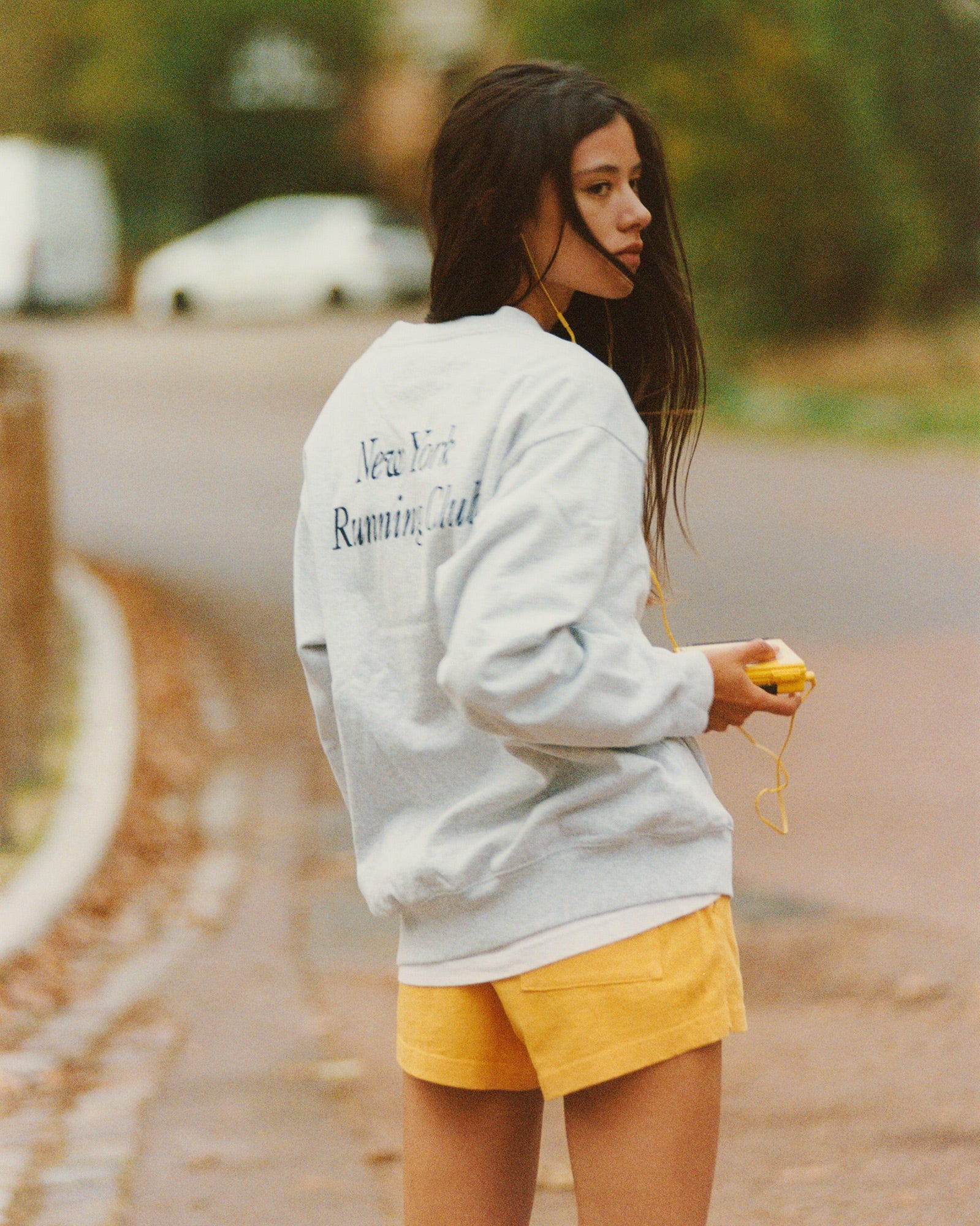 Run Club Crewneck - Heather Gray/Navy Sporty & Rich Online